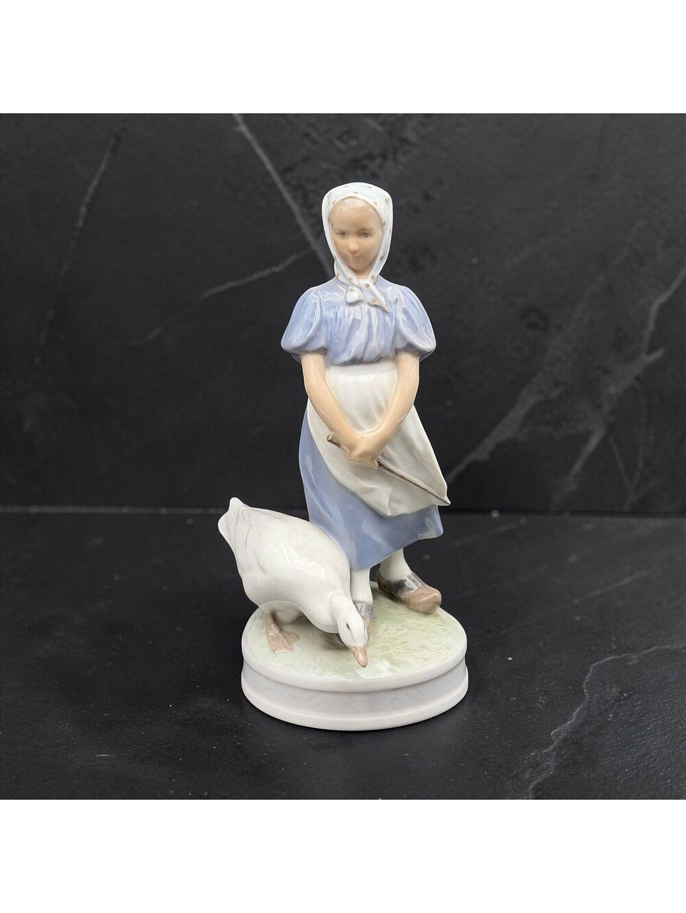Vintage Royal Copenhagen 527 Goose Girl Figurine Christian Thomsen Denmark 9.5"